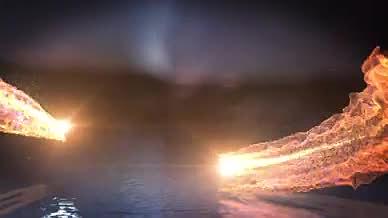 燃烧火焰火星迸射特效碰撞LOGO标志演绎视频的预览图